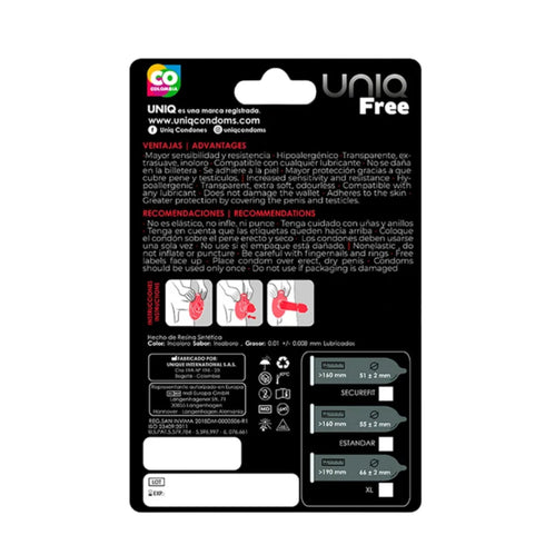 Preservativos Uniq Gratis Pack 3